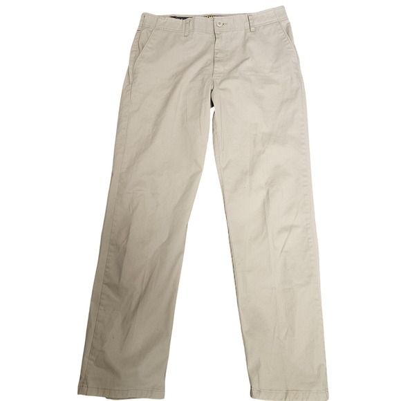 Lee Extreme Motion Pants Mens 38x30 Khaki Straight Fit Tapered Leg Performance - Picture 1 of 7